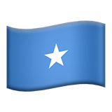 Bandeira da Somália nos iOS iPhones e macOS da Apple
