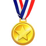 Medalla deportiva en Apple macOS y iOS iPhones