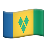 Saint Vincent Ja Grenadiinien Lippu on Apple