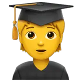 Student(in) Emoji auf Apple macOS und iOS iPhones