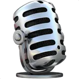🎙️ Microfono da studio Emoji su Apple macOS e iOS iPhones