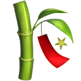 Tanabata Tree Emoji on Apple macOS and iOS iPhones