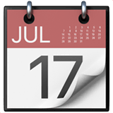 📆 Calendario recortable Emoji en Apple macOS y iOS iPhones
