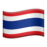 Flag: Thailand Emoji on Apple macOS and iOS iPhones