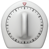 Timer Clock Emoji on Apple macOS and iOS iPhones