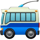 🚎 Trolleybus Emoji on Apple macOS and iOS iPhones