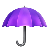 Umbrella Emoji on Apple macOS and iOS iPhones