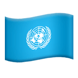 Flag: United Nations Emoji on Apple macOS and iOS iPhones