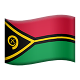 Bandeira de Vanuatu nos iOS iPhones e macOS da Apple