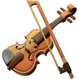Скрипка Эмодзи на Apple macOS и iOS iPhone
