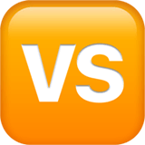 Quadrat mit „VS“ Emoji auf Apple macOS und iOS iPhones