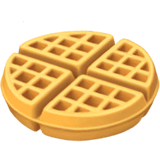 Waffle Emoji on Apple macOS and iOS iPhones