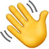 👋 Waving Hand Emoji on Apple macOS and iOS iPhones