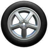 Wheel Emoji on Apple macOS and iOS iPhones