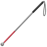 White Cane Emoji on Apple macOS and iOS iPhones