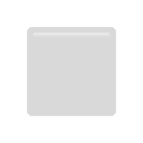 ◽ Quadrato mediamente piccolo bianco Emoji su Apple macOS e iOS iPhones