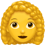 Woman: Curly Hair on Apple