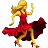 Mujer bailando en Apple macOS y iOS iPhones