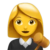 ️Woman Judge Emoji on Apple macOS and iOS iPhones