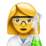 👩‍🔬 Cientista (mulher) Emoji nos Apple macOS e iOS iPhones