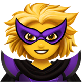 Woman Supervillain Emoji on Apple macOS and iOS iPhones