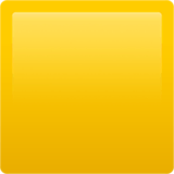 🟨 Quadrado amarelo Emoji nos Apple macOS e iOS iPhones