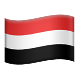 Flagge des Jemen Emoji auf Apple macOS und iOS iPhones