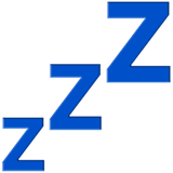 💤 Símbolo de dormir Emoji en Apple macOS y iOS iPhones