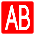 AB Button (Blood Type) on AU by KDDI