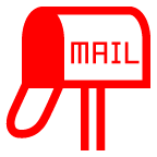 Geschlossener Briefkasten mit Fahne oben on AU by KDDI