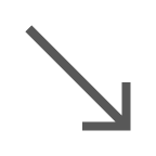 Freccia rivolta verso destra che punta in basso on AU by KDDI