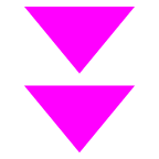 Nach unten zeigendes doppeltes Dreieck on AU by KDDI