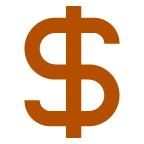 สัญลักษณ์เงินดอลลาร์ on AU by KDDI