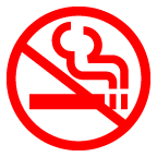 Símbolo de prohibido fumar on AU by KDDI