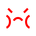 लाल क्रोधित चेहरा on AU by KDDI