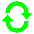 Recyclingsymbool on AU by KDDI