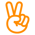 Ręka Pokazująca Znak Pokoju on AU by KDDI