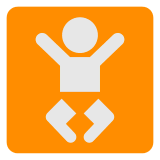 Simbolo con immagine di bambino Emoji Docomo