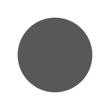 Black Circle Emoji in Docomo