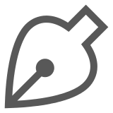 ✒️ Pluma Negra Emoji en Docomo