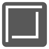 🔲 Schwarz umrandetes weißes Quadrat Emoji auf Docomo