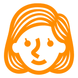 Persona de pelo rubio Emoji Docomo