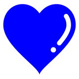 💙 Blaues Herz Emoji auf Docomo