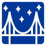 🌉 Bridge at Night Emoji in Docomo