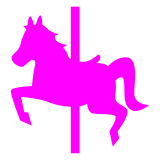 🎠 Carousel Horse Emoji in Docomo