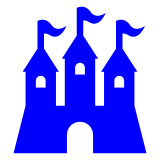 Europäisches Schloss Emoji Docomo
