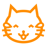 😹 Katzenkopf mit Freudentränen Emoji auf Docomo
