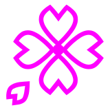 Flor de cerezo Emoji Docomo