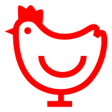 🐔 Chicken Emoji in Docomo