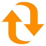 🔃 Clockwise Vertical Arrows Emoji in Docomo
